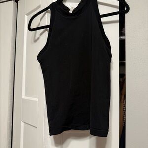 Athleta Black Ribbed Tank Top